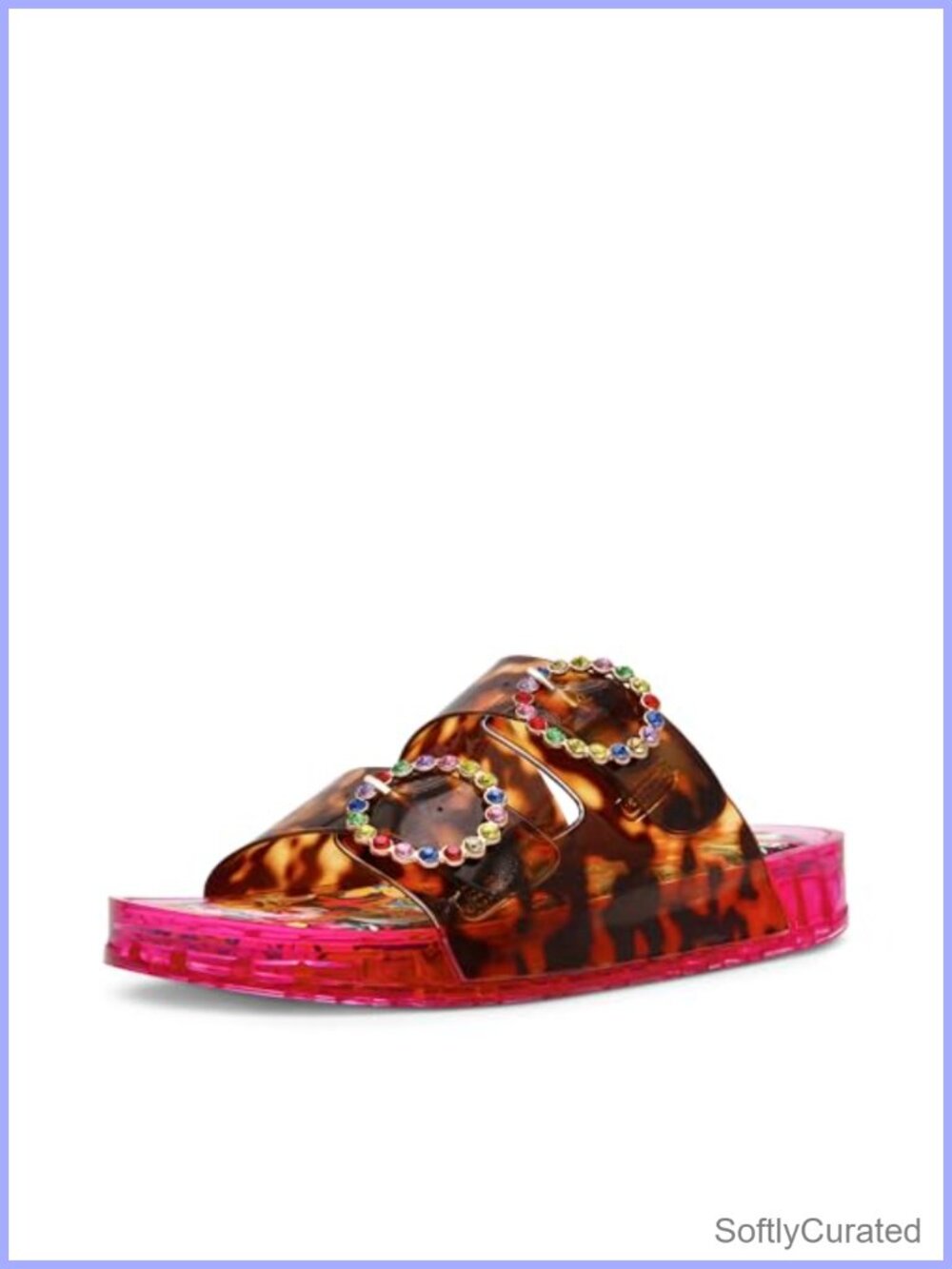 Womens Jelly Slide Sandals Flatform Slip On Summer Sandal